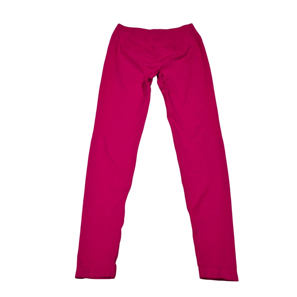 Alphalete Magenta Pink High Waisted Scrunch Butt Seamless Leggings Womens Small